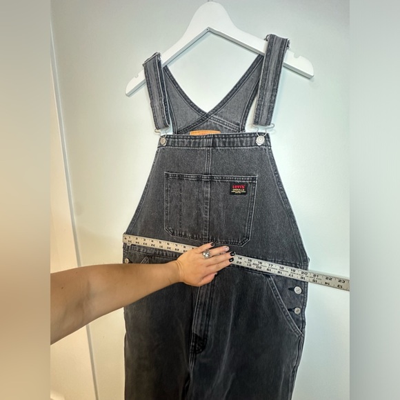 Levi’s RED TAB™ MEN'S OVERALLS Charcoal Gray Washed Black Size XL - Picture 13 of 17